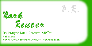 mark reuter business card